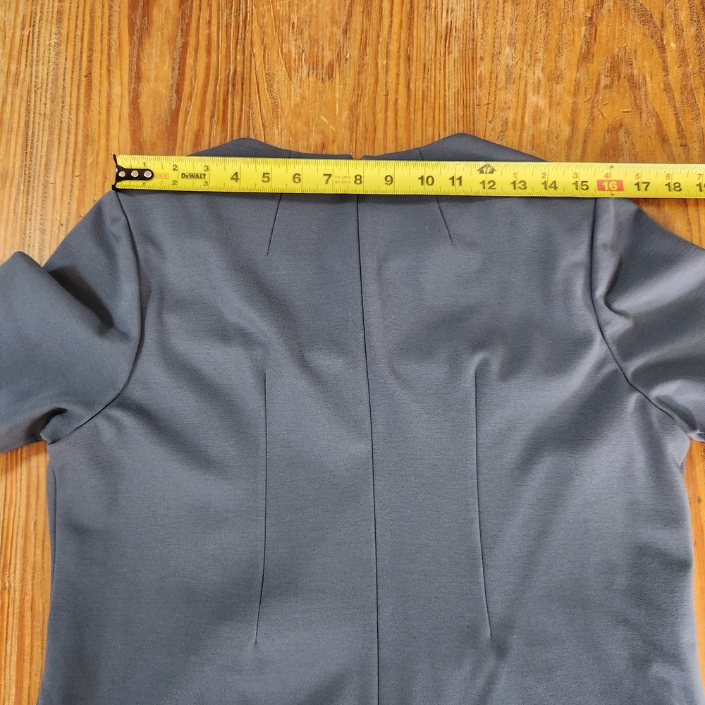 Lafayette 148 New York Blue Peplum Stretch Ponte Knit Dress Sz 16 Career Classic - Picture 13 of 14